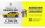Aussuchen, einsteigen, losfahren: Beim „Opel Family & Friends Day“ am 1. Juli 2023